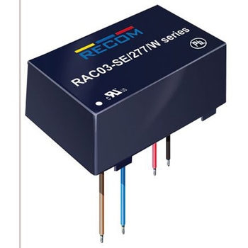 Recom スイッチング電源 24V dc 125mA 3W RAC03-24SE/277/W RECOM