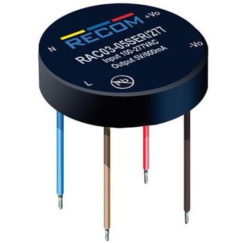 Recom スイッチング電源 24V dc 125mA 3W RAC03-24SER/277 RECOM