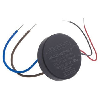 Recom スイッチング電源 5V dc 600mA 3W RAC03-05SER/277 RECOM