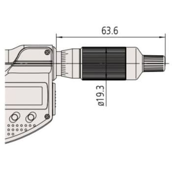 MDC-25MXT クーラントプルーフマイクロメータ 1台 ミツトヨ(Mitutoyo