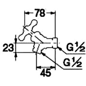 783-006-13 �A���O���Ѓi�b�g�o���u �J�N�_�C �ڑ�G �Œ�R�} ���p 01088027