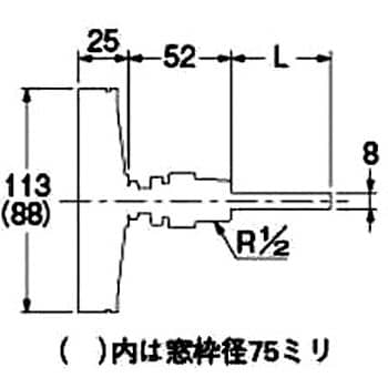 バイメタル製温度計(アングル型)