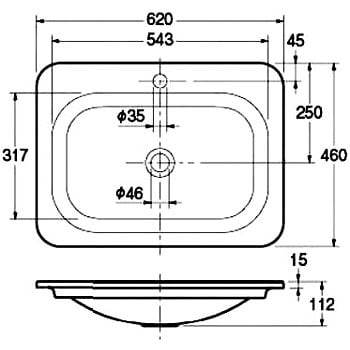 MR-493220GR 角型洗面器(marmorin) 1個 カクダイ 【通販サイトMonotaRO】