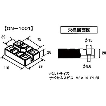 ON-1001 リフト用パッド 1セット(2個) 大野ゴム工業(OHNO) 【通販