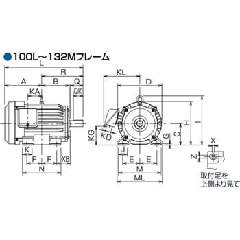 ポイント10倍】三菱電機 高性能省エネモータ SF-PR 0.2KW 4P 200V (SF