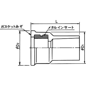 TSメタル給水栓ソケット クボタケミックス(クボタシーアイ)