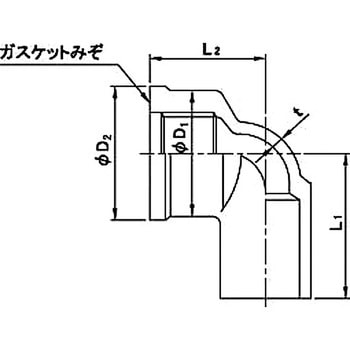 HI給水栓用エルボ クボタケミックス(クボタシーアイ)