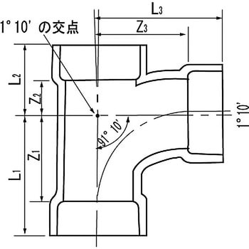 VU90°大曲Y クボタケミックス(旧 クボタシーアイ) VU継手(排水用