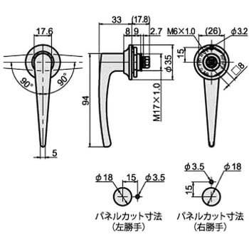 PH-30-3 スタンダード型ハンドル 1個 ジョー・プリンス竹下 【通販