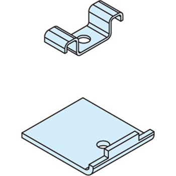F40SC FRPグレーチング用取付金具 1セット 中部コーポレーション
