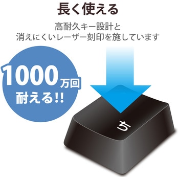キーボード ワイヤレス マウス付 無線 USB メンブレン 3ボタン IR LED PS5 - エレコム