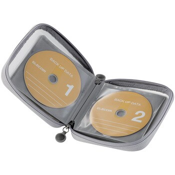 CD/DVDファスナーケース(24枚収納)