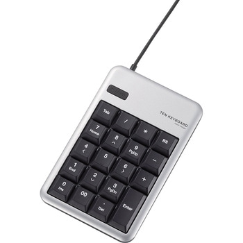 TK-TCM012SV �e���L�[ �L�� �����u���� ���ϋv USB�n�u�t [Tab]�L�[�E[00]�L�[�t�� �G���R�� �V���o�[�F   TK-TCM012SV 01252728