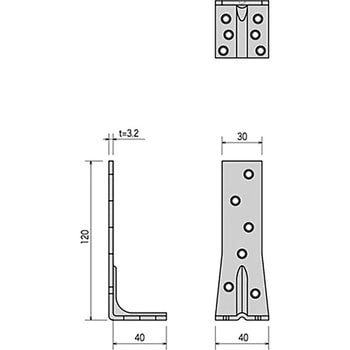 T-CP タイシンコーナー カナイ 板厚3.2mm 1個 T-CP - 【通販モノタロウ】