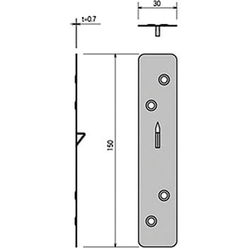 43-BP ビルトプレート カナイ 板厚0.7mm 1個 43-BP - 【通販モノタロウ】