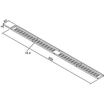 LN-90 -W ロング軒裏換気口 1個 BXカネシン 【通販サイトMonotaRO】