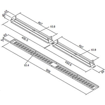 LN-90・FD-W ロング軒裏換気口 1個 BXカネシン 【通販サイトMonotaRO】