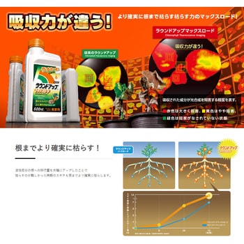 ラウンドアップマックスロード 1セット(1L×2本) 日産化学 【通販 