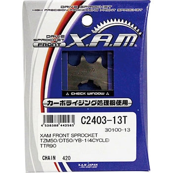 C2403-13 XAM FRONT SPROCKET XvPbg(C2403) X.A.M ȓKԎTZM50/DT50/YB-1(4CYCLE)TTR90 13 TCY420 01326806