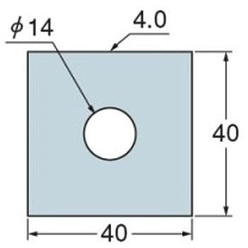 AB2454 ステンレス 丸座金/角座金 1個 タナカ 【通販サイトMonotaRO】