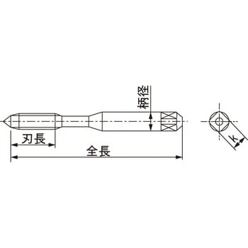 SP P2 M16×2 スパイラルタップ(メートルねじ用) SP 1本 ヤマワ(YAMAWA