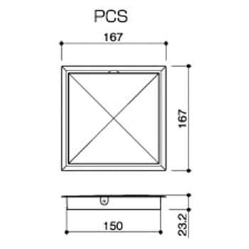 PCS150W プチ点(小型床下点検口) 蓋タイプ 1台 SPG(サヌキ) 【通販