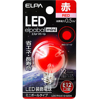 LDG1R-G-E12-G234 LED�d��G30�` ELPA �~�j�{�[�� 01465135
