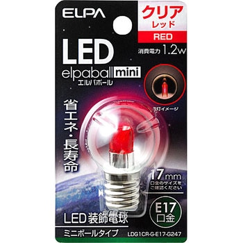 LDG1CR-G-E17-G247 LED�d��G30�` ELPA �~�j�{�[�� 01465196