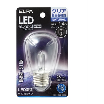 LED電球サイン球 E26 ELPA