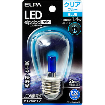 LDS1CB-G-G908 LED�d���T�C���� E26 ELPA 01465406