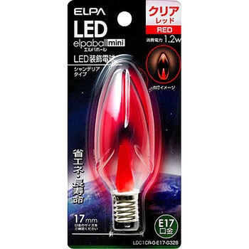 LED電球シャンデリア形 ELPA シャンデリア球タイプLED電球 【通販モノタロウ】