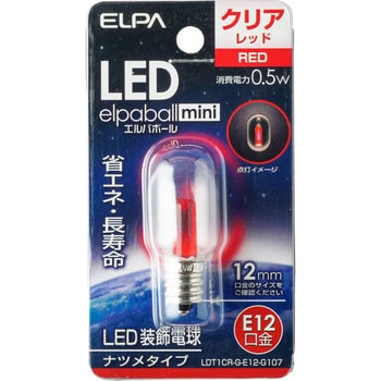 LDT1CR-G-E12-G107 LED電球 ナツメ球タイプ 1個 ELPA 【通販サイト