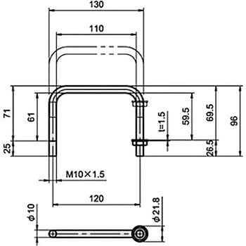 スイーツ柄 ブルー ステンレス SUS304 Φ5.7×Φ2 丸棒 100mm - 通販