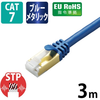 LANケーブル cat7 より線 爪折れ防止 保護カバー付き RoHS LD-TWST エレコム