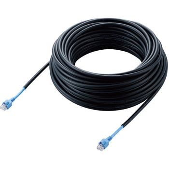 LANケーブル CAT5E 屋外対応 つめ折れ防止カバー付 ブラック エレコム