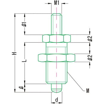 インデックスプランジャー(ノブなし) IP-4 MIYOSHI(小西製作所)