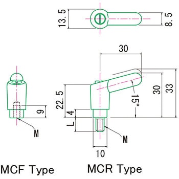 ミニクランプレバー MCF MIYOSHI(小西製作所)