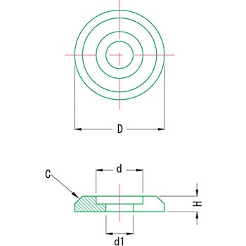 専用座金(取手用) PZ MIYOSHI(小西製作所)