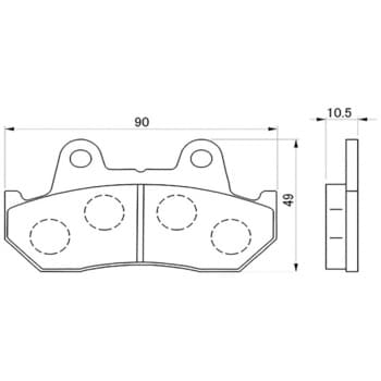 ブレーキパッド(赤パッド)
