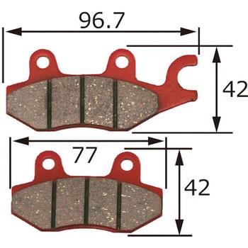 ブレーキパッド(赤パッド)