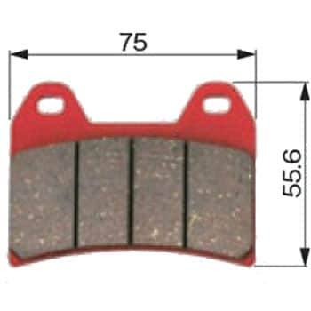 ブレーキパッド(赤パッド) ヤマハ 1セット(2枚)