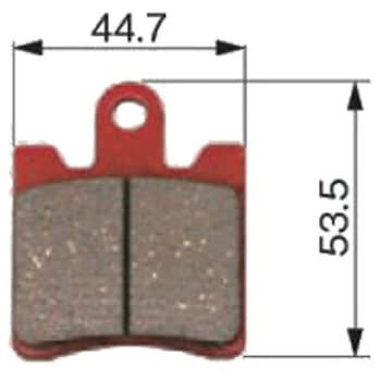 ブレーキパッド(赤パッド) 主な適合車種スカイウェイブ400/250(F) スズキ 1セット(2枚)