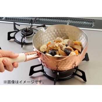 あったか銅の雪平鍋 18cm 田辺金具