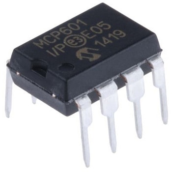 Microchip オペアンプ， スルーホール， 1回路， 単一電源， MCP601-I/P - MICROCHIP