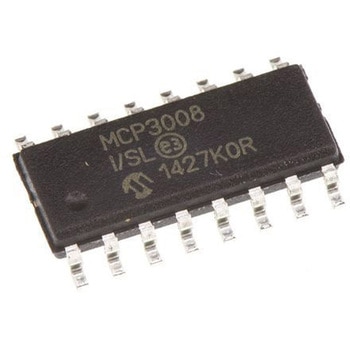 Microchip A/Dコンバータ， 10ビット， ADC数:8， 200ksps， MCP3008-I/SL MICROCHIP