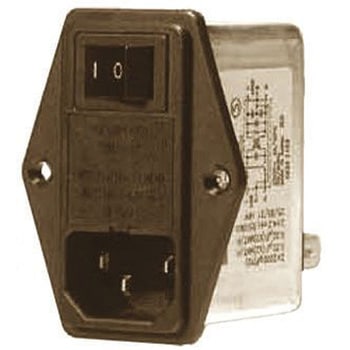Roxburgh EMC IECインレット ねじ取り付け 4A 250 V ac/dc， RIS0422H2 Roxburgh EMC