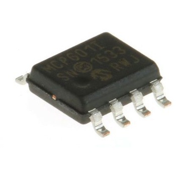 Microchip オペアンプ， 表面実装， 1回路， 単一電源， MCP601-I/SN MICROCHIP