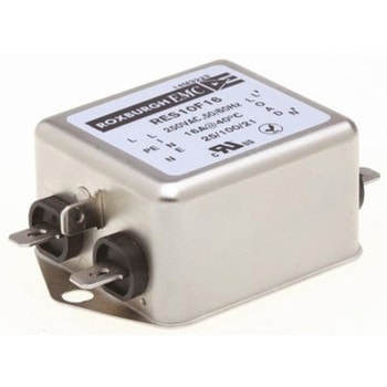 Roxburgh EMC RFIフィルタ 単相 16A シャーシーマウント 9.4nF 700 μH 0.74 mA 1MΩ Roxburgh EMC