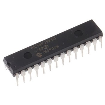 Microchip マイコン， 28-Pin SPDIP PIC18F25K50-I/SP MICROCHIP