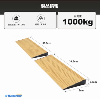 段差解消スロープ2段調整 Ruedamann